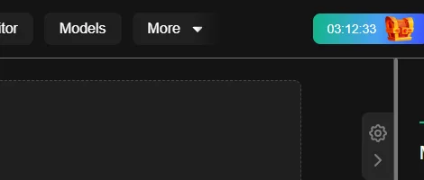 The "More" menu in the header