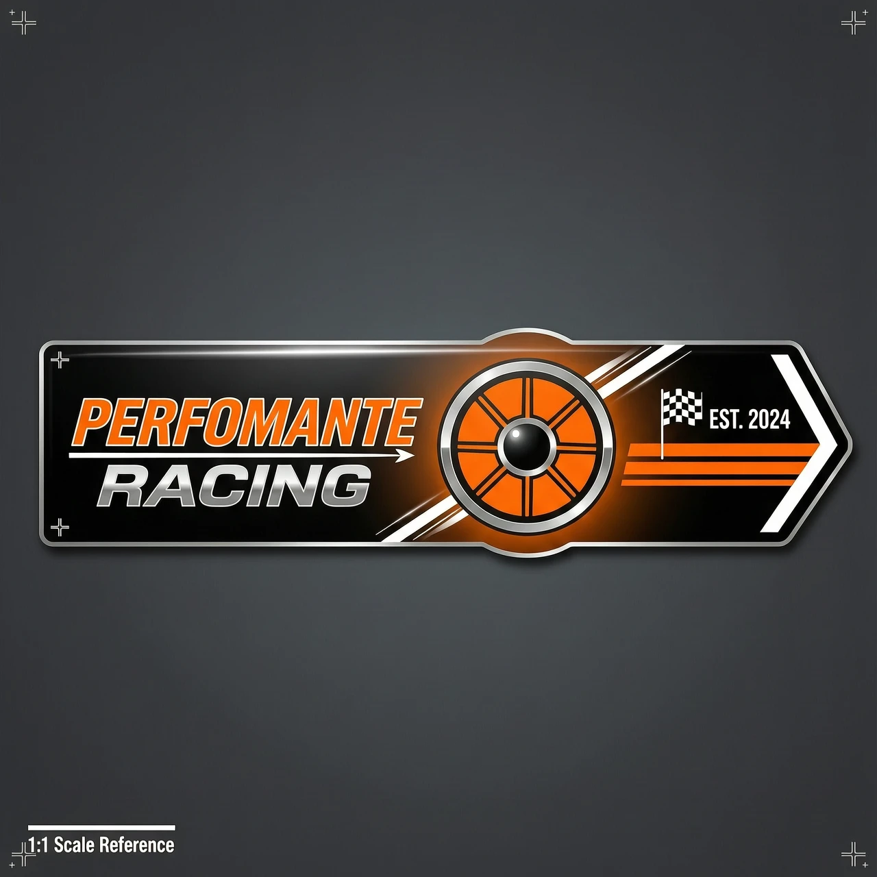 Создай наклейку на машину Perfomante Racing — работа пользователя Огромная Искра