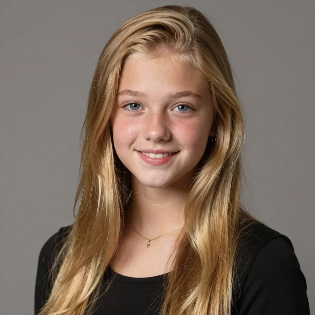 beautiful sixteen-year-old girl with long blonde hair — работа пользователя Энергичная Волна