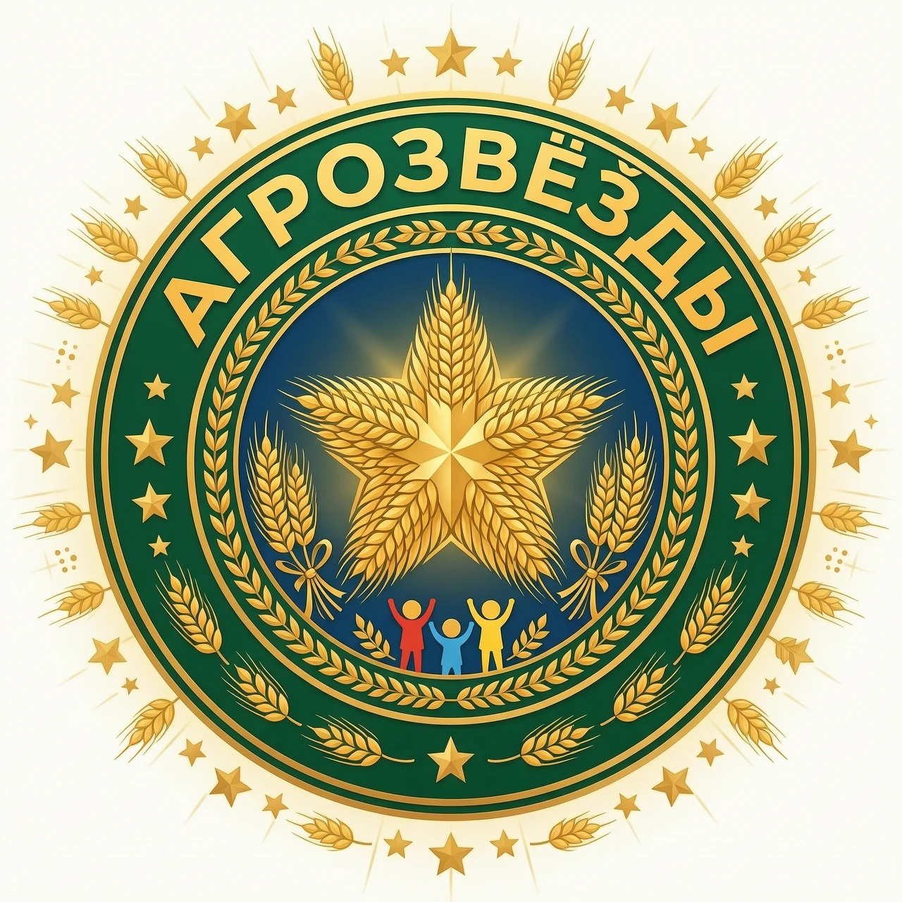 Эмблема с названием АГРОЗВЁЗДЫ. На эмблеме должна быть звезда, колосья ( Или звезда из колосьев), что- то сельскохозяйственное и могут быть дети. Эмблема должна быть яркая. В…