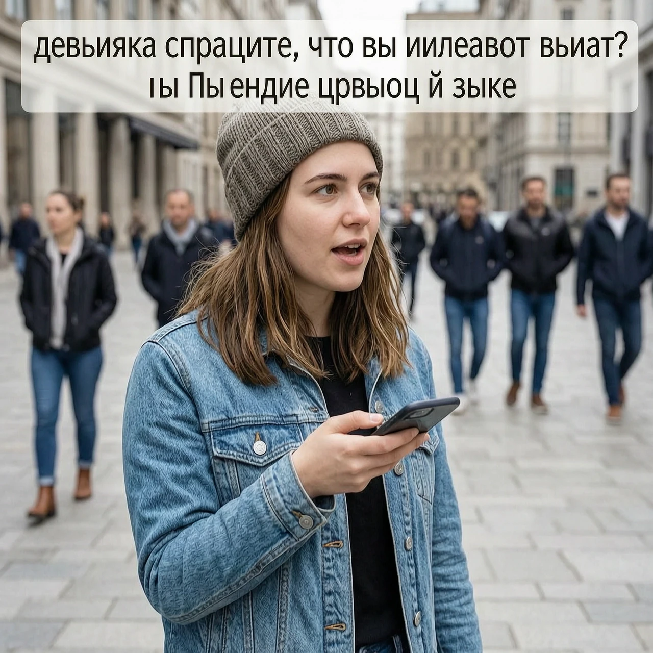 девущка спрашивает, что вы имеете ввиду? На английском я зыке — работа пользователя Непревзойденная Луна