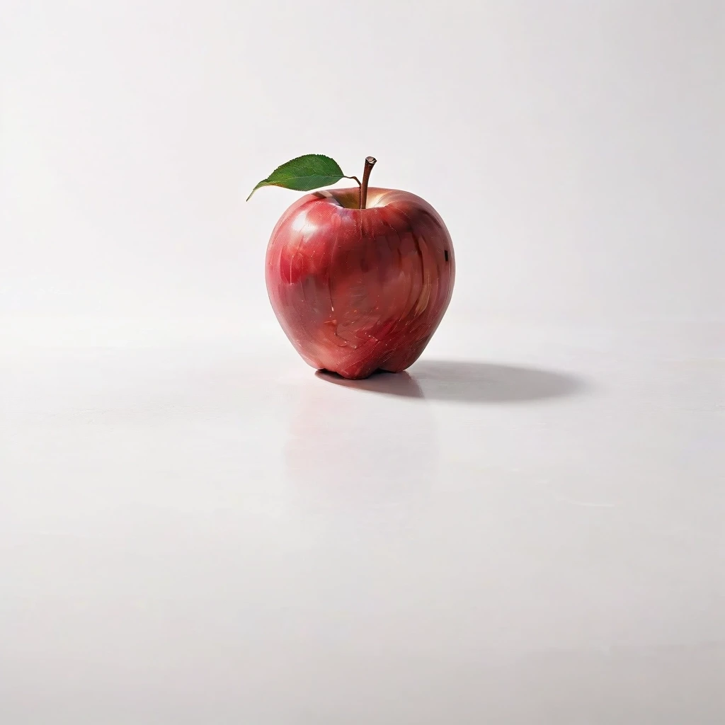 a red apple on a white table — работа пользователя Эффектная Сфера
