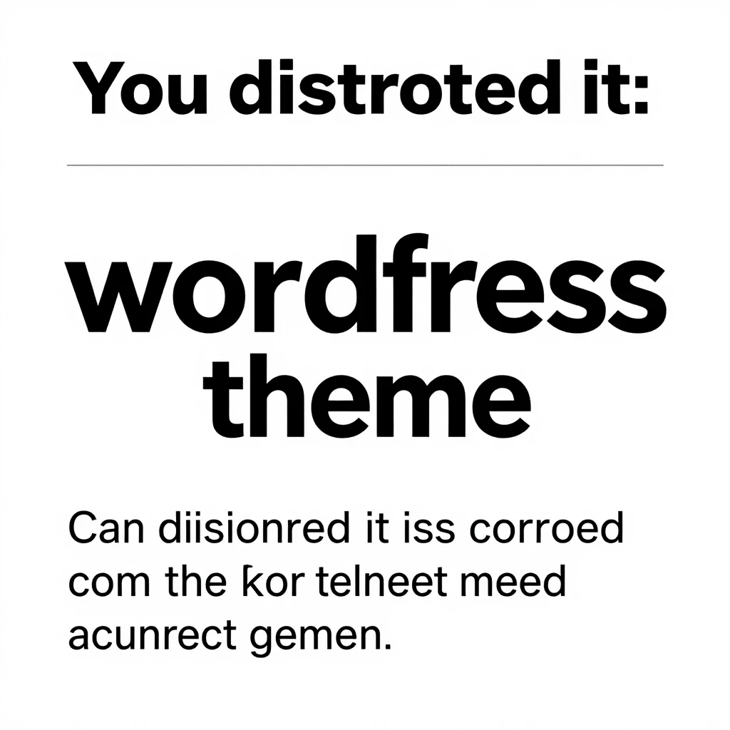можешь изменить точнее исправить текст ты его изсковеркал wordpress theme верное не надо менять — работа пользователя Сверхестественный Реактор