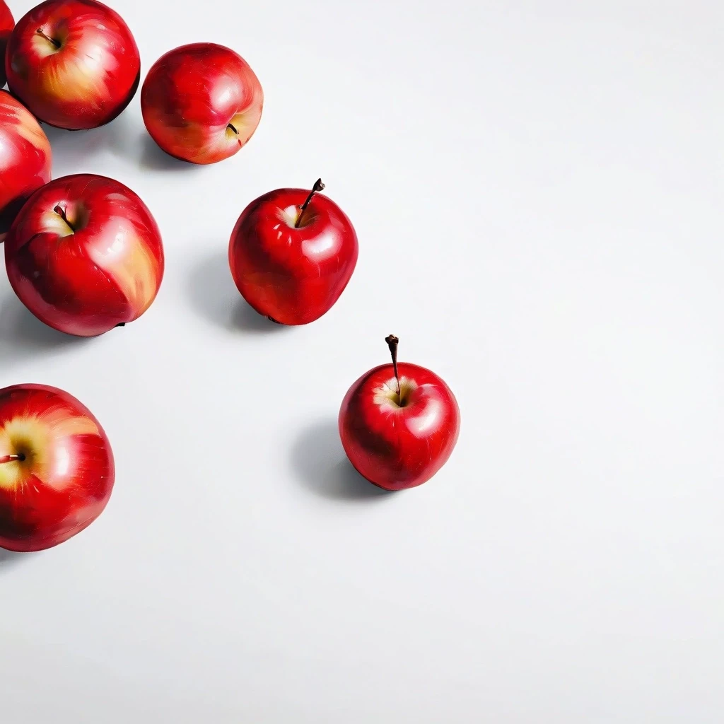 a red apple on a white table — работа пользователя Эффектная Сфера