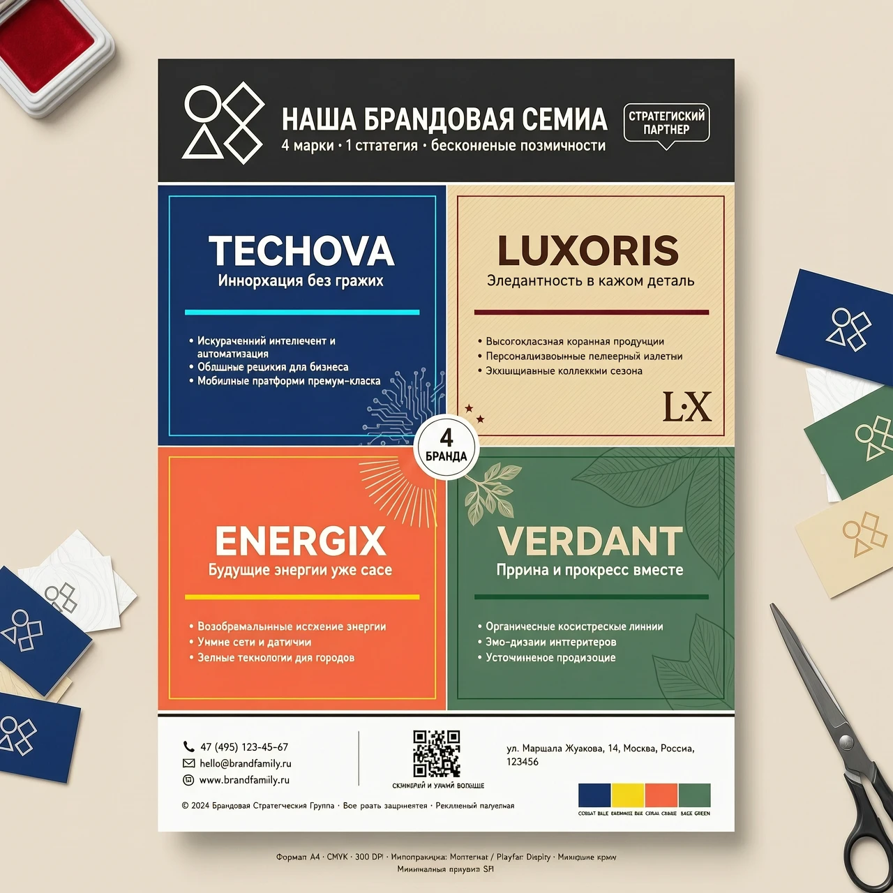I have 4 brands with 4 different images. I want to create printed advertising material for clients where on the first page I want to place both the images and the necessary…