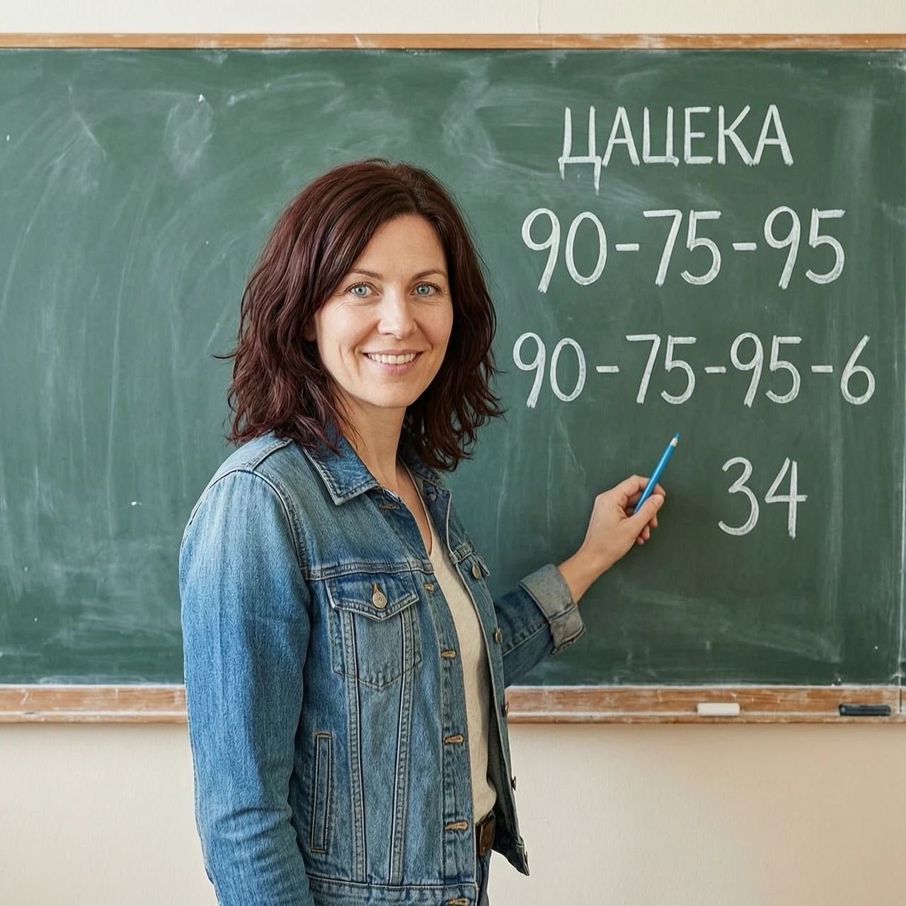 Размеры 90-75-95 шатенка голубые глаза девушка 34 года у школьной доски — работа пользователя Красивая Сирена