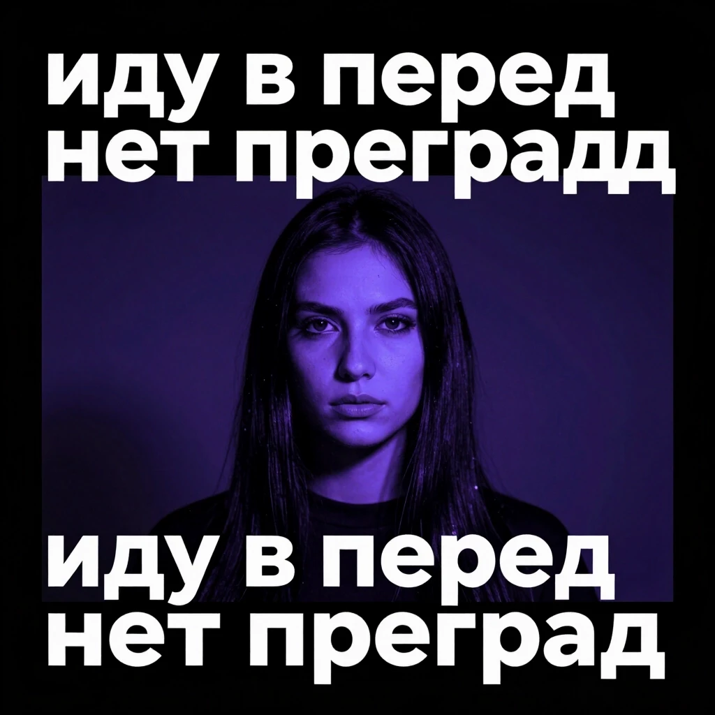 Обложка для трека в стиле техно. похуистический стиль "иду в перед нет преград" — работа пользователя Неземная Трансмутация
