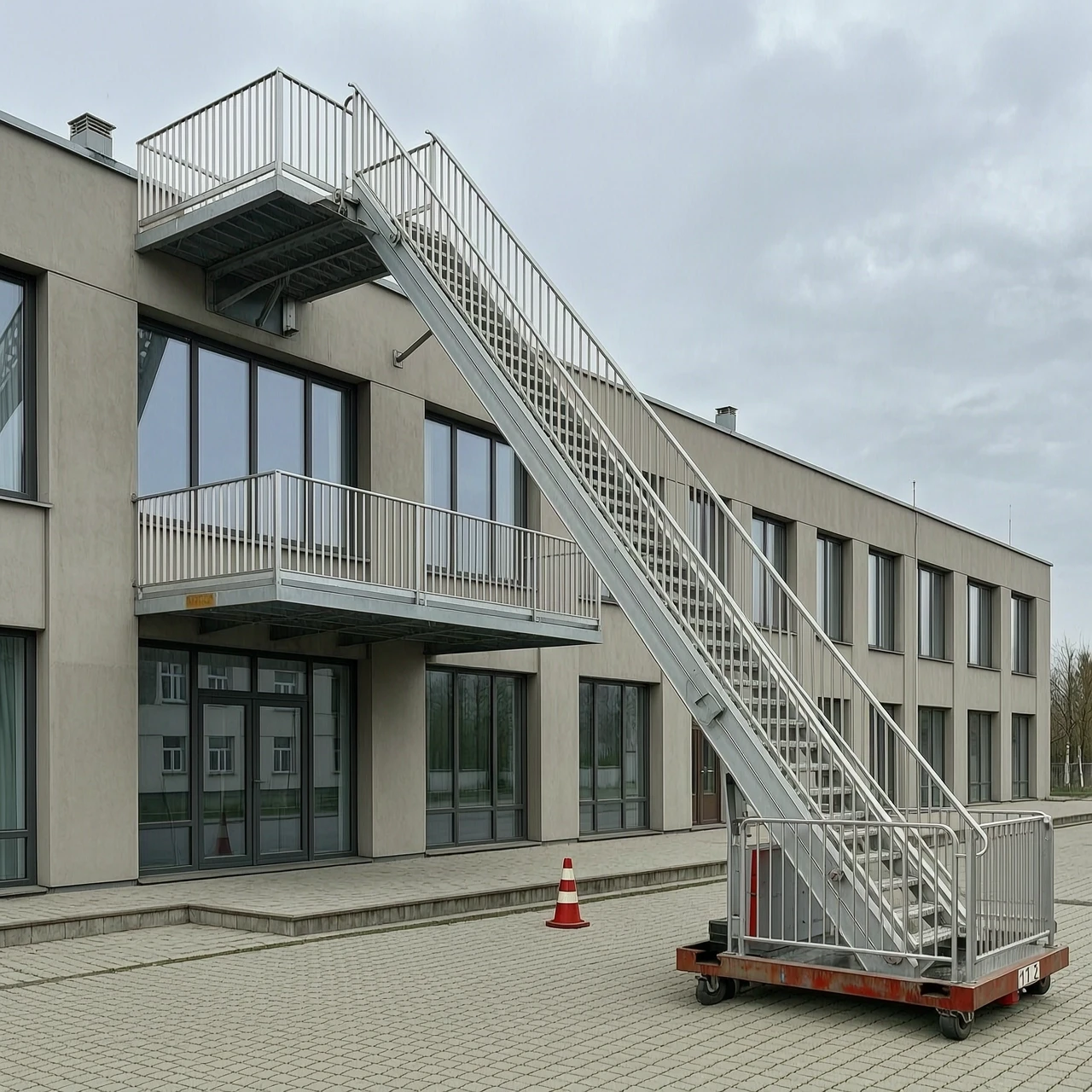 пожарная лестница п1-2 у административного здания — работа пользователя Эфирный Хранитель