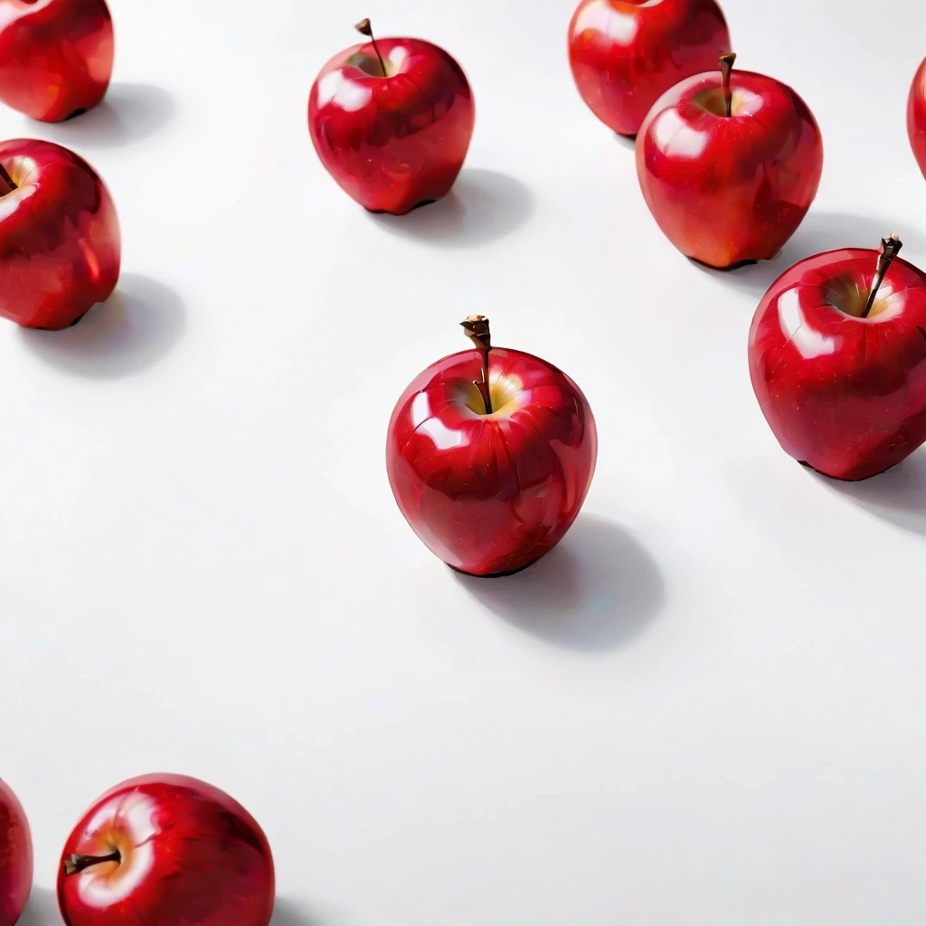 a red apple on a white table — работа пользователя Эффектная Сфера