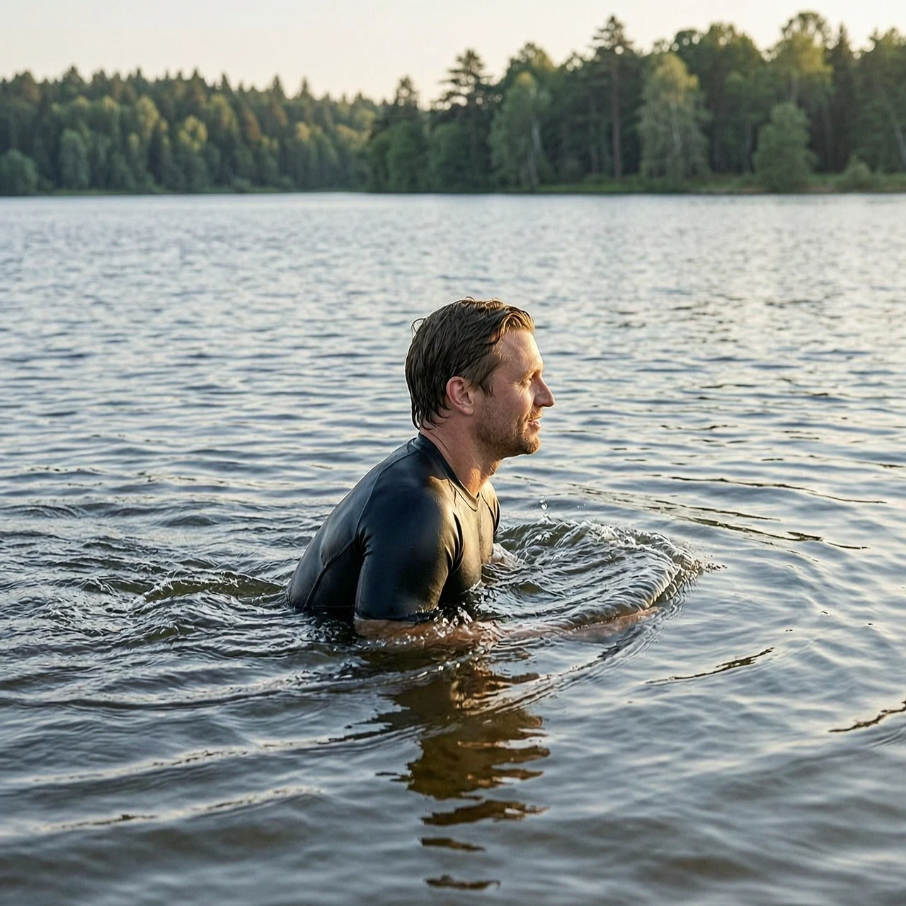 Медленно выходит из воды — работа пользователя Мощная Песня