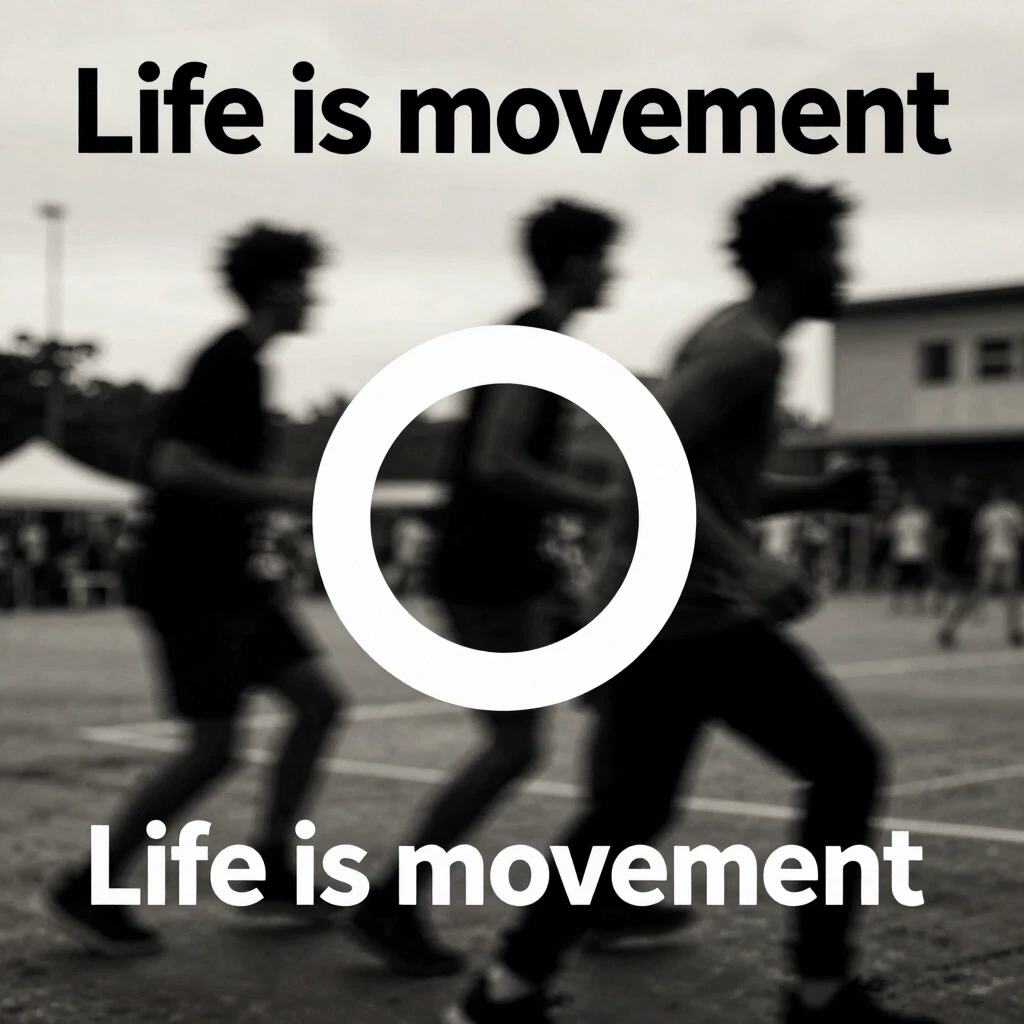 Обложка к треку в стиле drum n bass. трек называется "Life is movement". На картинке изобрази жизнь в движении — работа пользователя Неземная Трансмутация