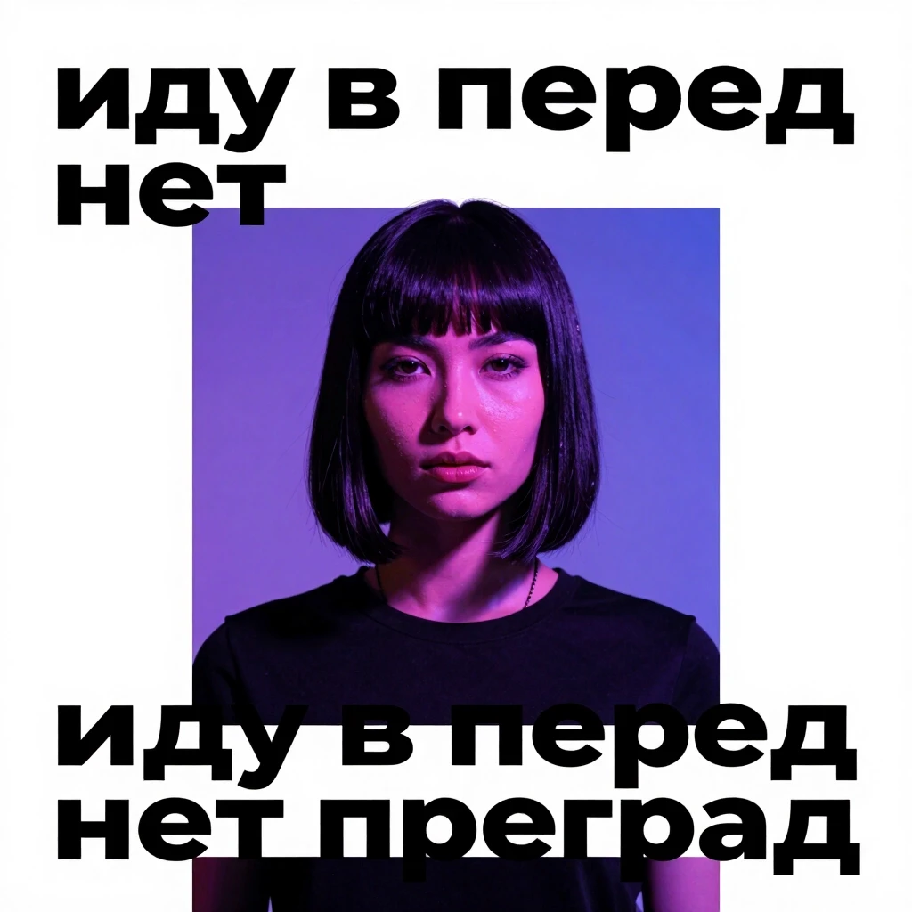 Обложка для трека в стиле техно. модный стиль "иду в перед нет преград" — работа пользователя Неземная Трансмутация