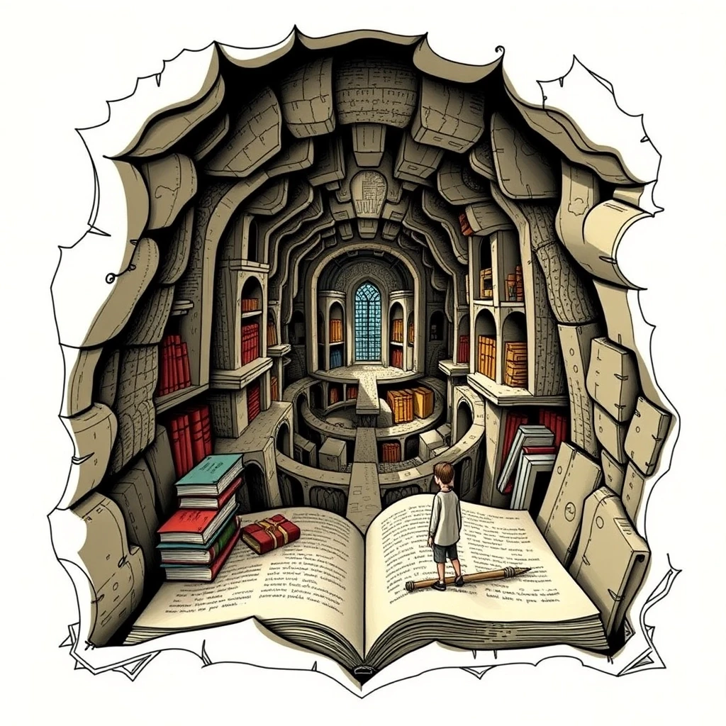 Labyrinth from the books — работа пользователя Быстрая Струна