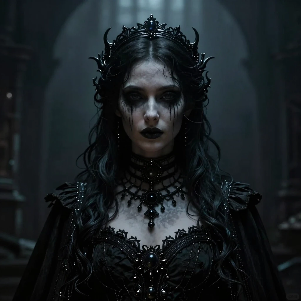 Aristocratic Irresistible Female Hunter, Panorama, Gloomcore, pov, fine artistic composition, magical atmosphere, cinematic perfect intricate stunning fine detail, background…