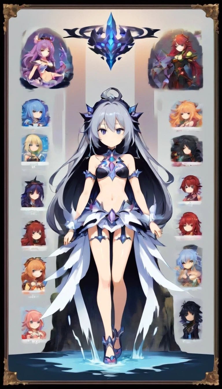 character sheet Grey background, Neptunia — работа пользователя Яростный Иней
