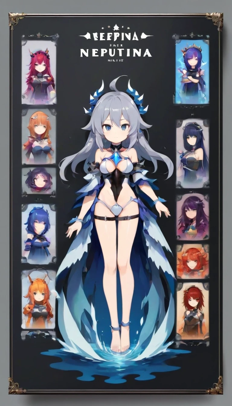 character sheet Grey background, Neptunia — работа пользователя Яростный Иней