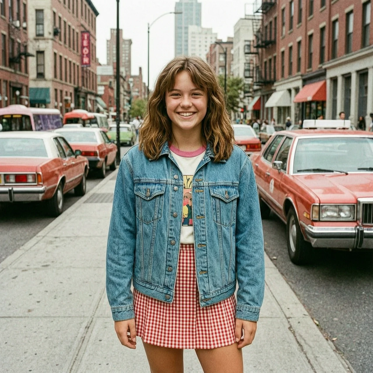 Фотография в стиле 80-х, девушка 17 лет, улыбается — работа пользователя Эффектный Оптодиод