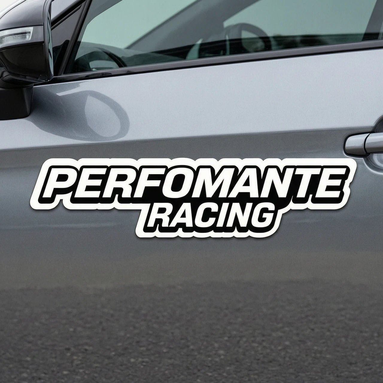 Создай наклейку на машину Perfomante Racing без лишнего — работа пользователя Огромная Искра