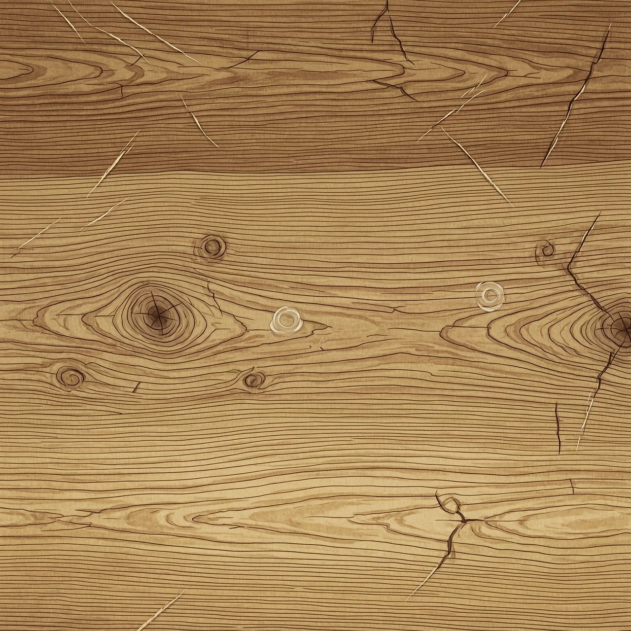 Understated wood panel background for a classic tabletop RPG UI, aged oak surface, natural grain running horizontally, subtle wear and small imperfections, muted warm brown,…