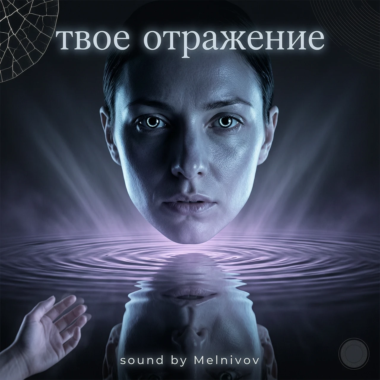 обложка на трек с названием твое отражение внизу должно быть написано sound by Melnikov без каких либо других слов !!! — работа пользователя Ночная Дриада