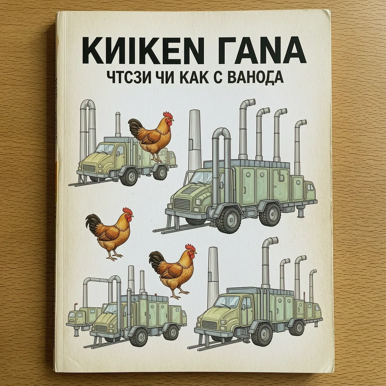 Обложка учебник по физике с рисунками чикен гана чтобы было видно как с завода — работа пользователя Пронзительная Муза