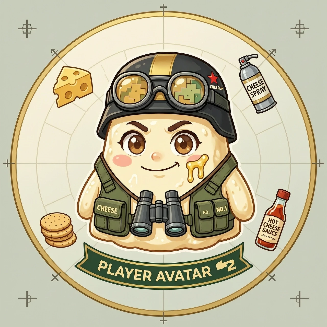 Cream cheese art с лицом аватар для counter strike 2 — работа пользователя Искристый Эксимер