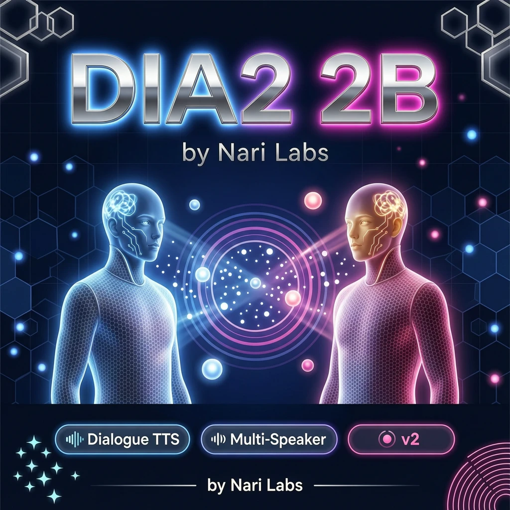 Dia2 2B — AI-модель генерации аудио