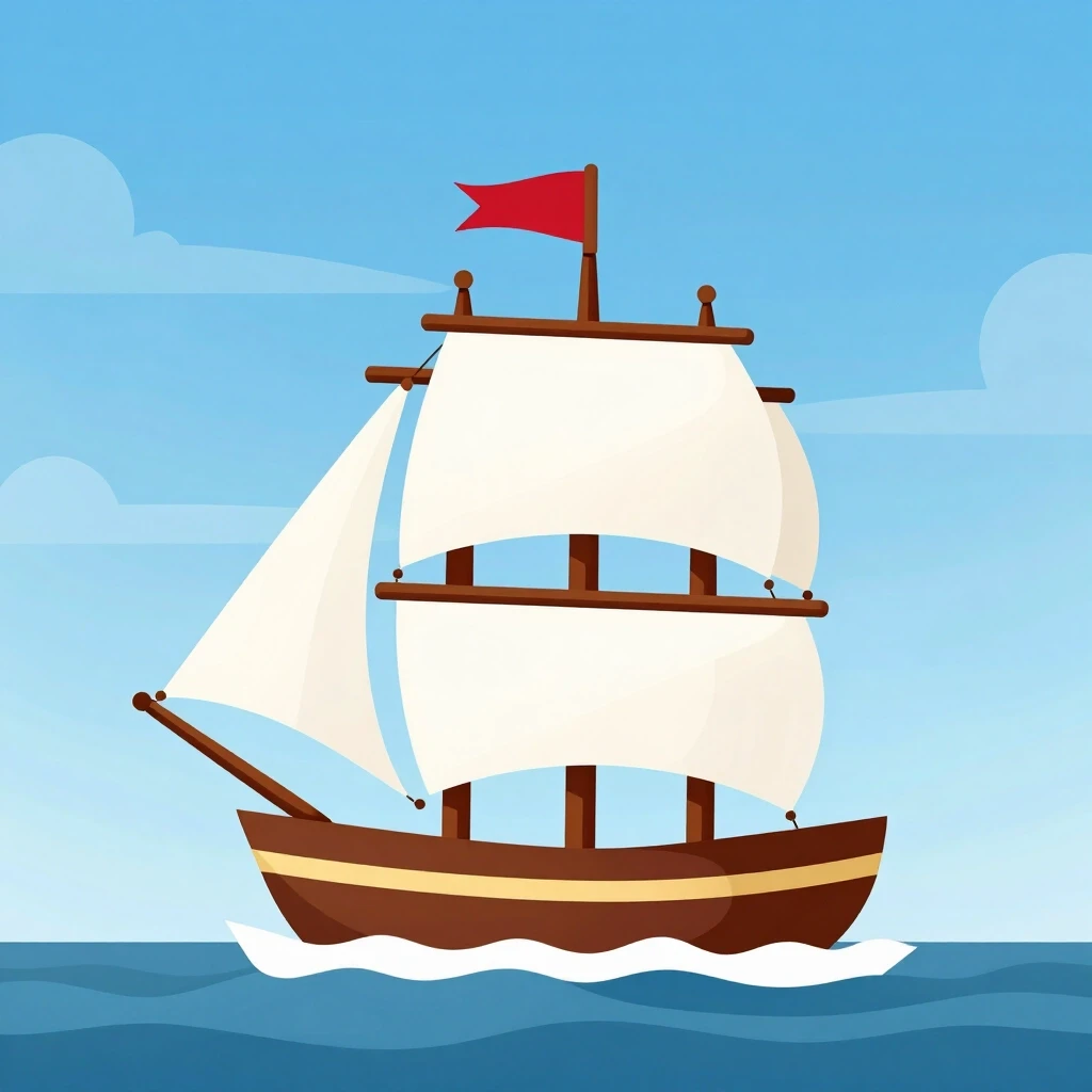 Cape in the form of a sailing ship — работа пользователя Радужная Оптика