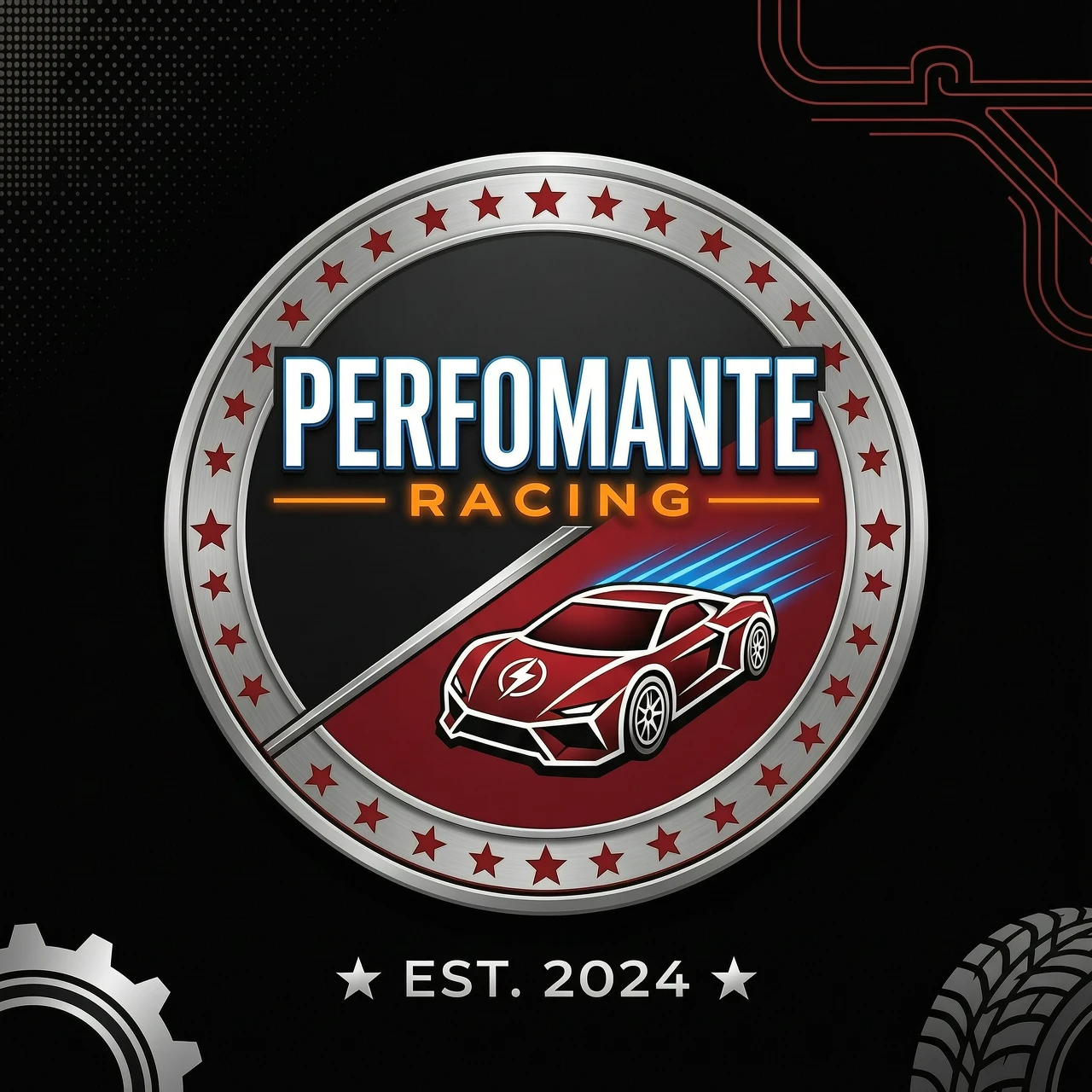 Создай логотип Perfomante Racing — работа пользователя Огромная Искра