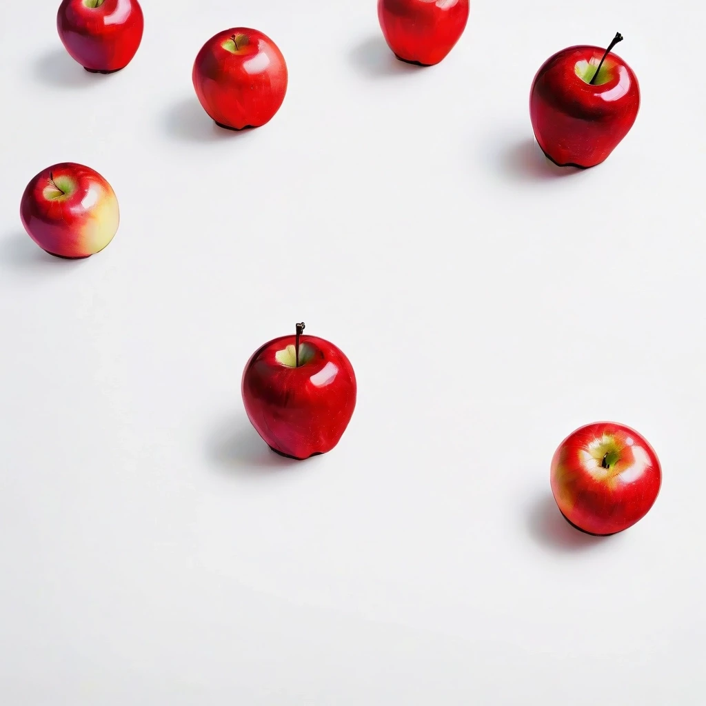 a red apple on a white table — работа пользователя Эффектная Сфера