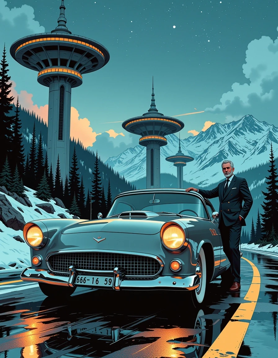 A masterpiece, in the style of the 1980s, with bold lines, dynamic strokes and rich textures, on background with a touch of nostalgia, perhaps with subtle drawings inspired by…