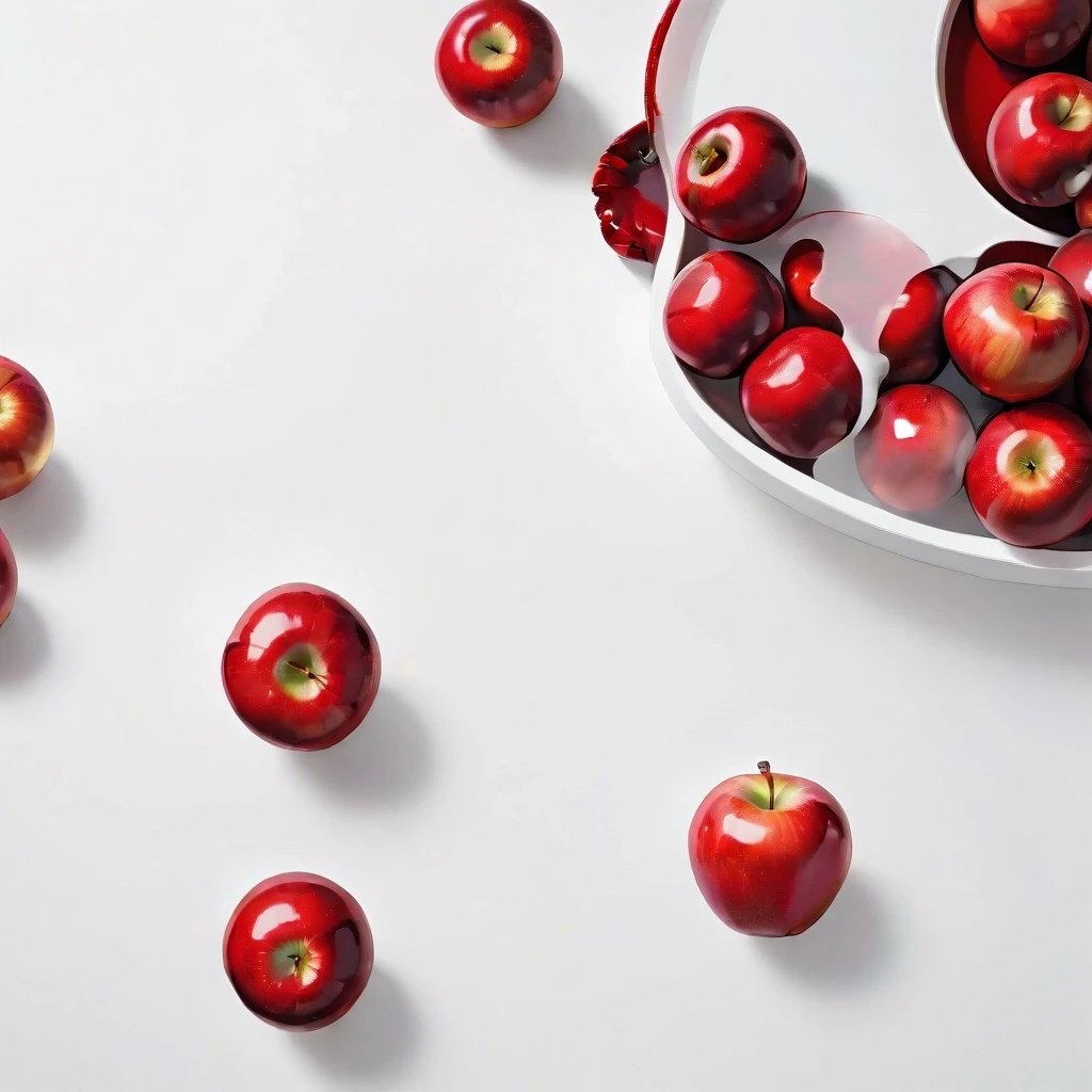a red apple on a white table — работа пользователя Эффектная Сфера