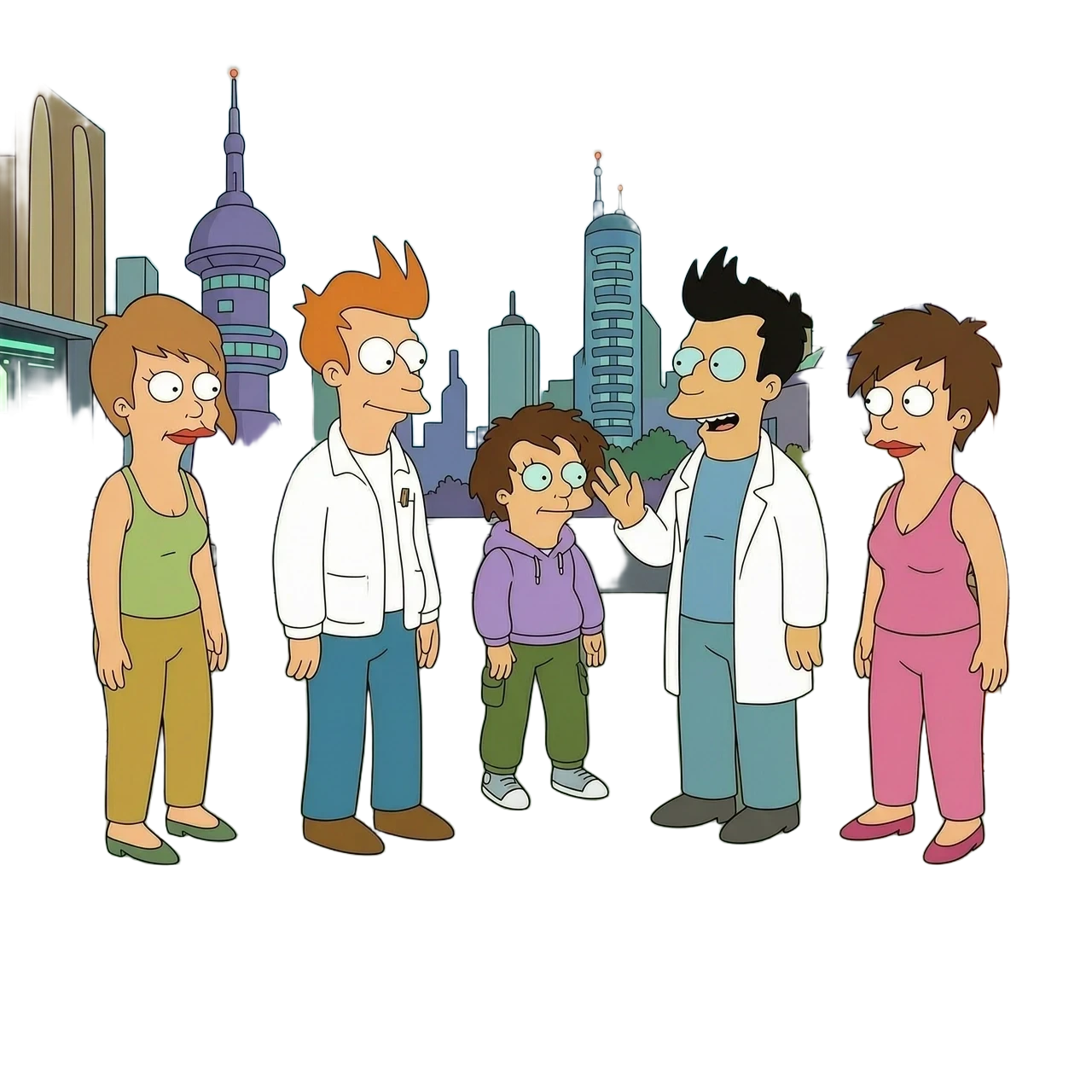 Герои мультфильма futurama вокруг меня — работа пользователя Дикая Галактика