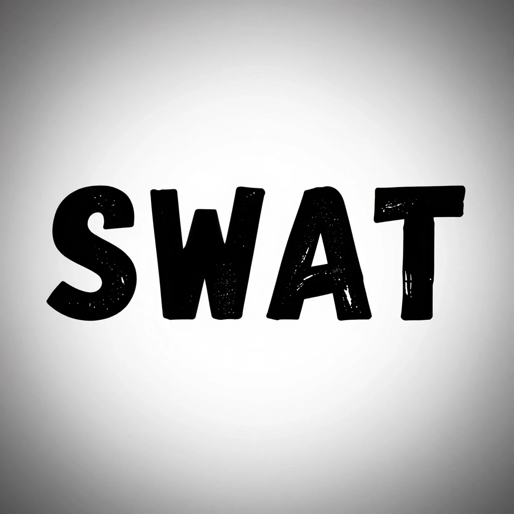 сделай картинку с надписью SWAT в стиле — работа пользователя Таинственная Нирвана