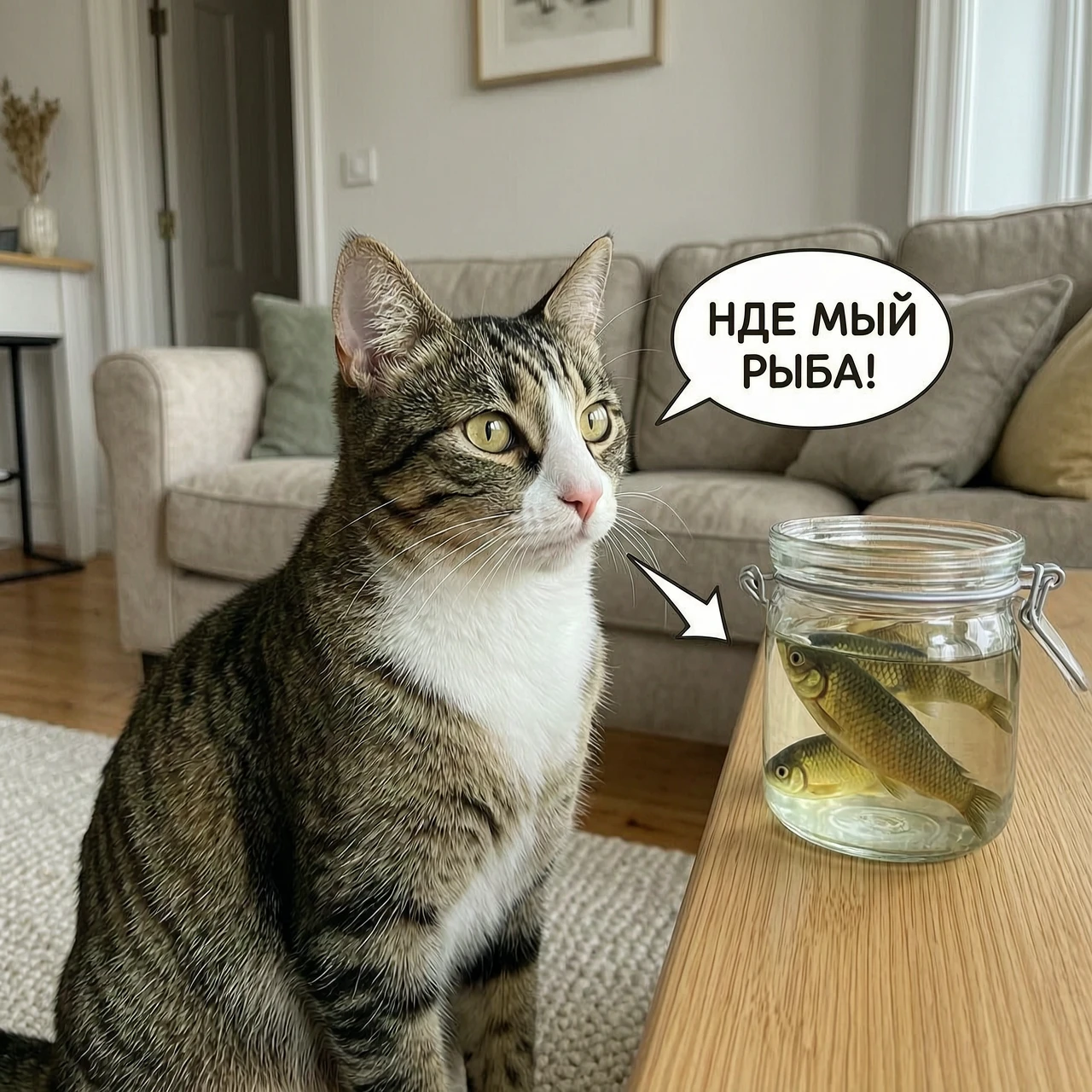 кошка которая говорит где моя рыба! — работа пользователя Таинственный Ореол