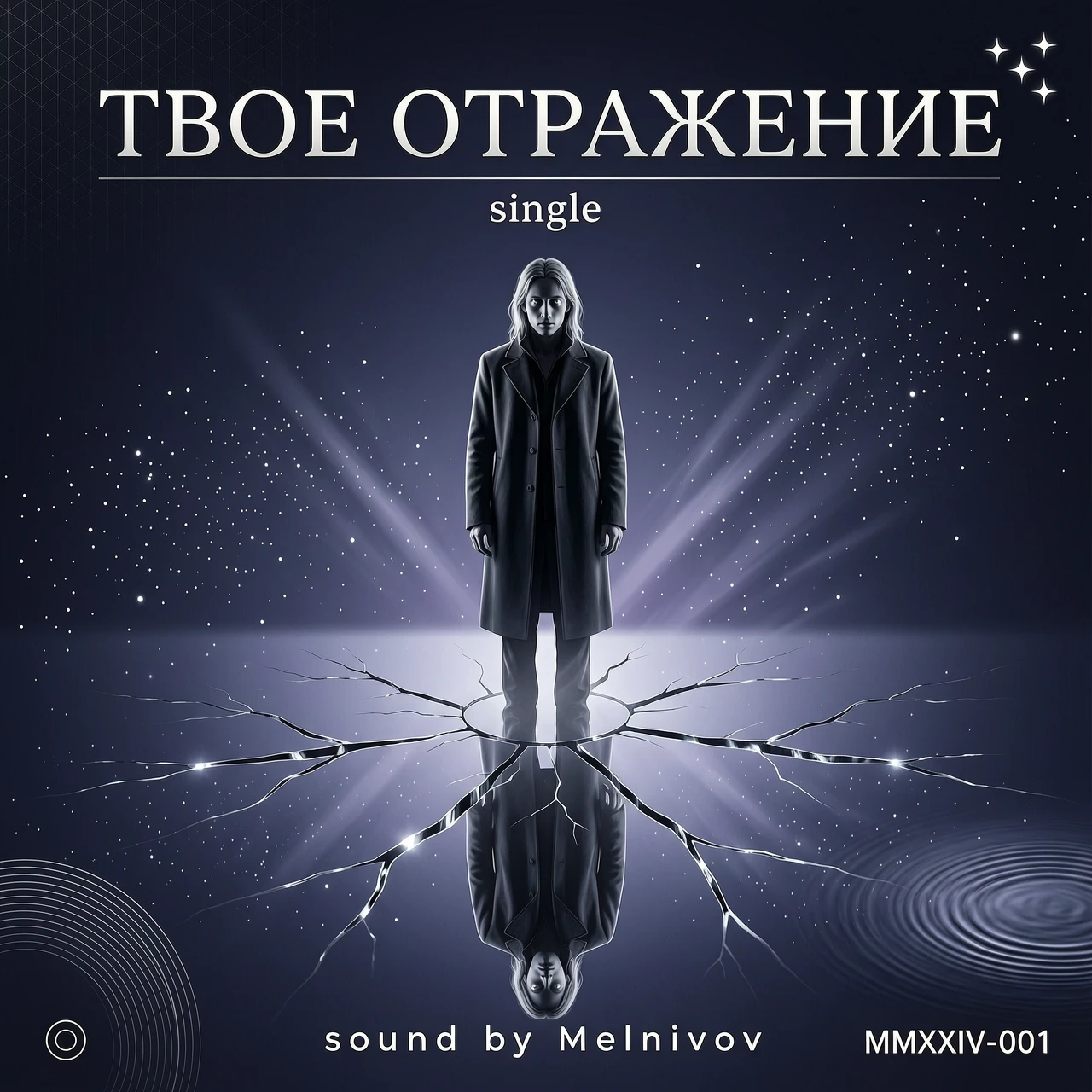 обложка на трек с названием твое отражение внизу должно быть написано sound by Melnikov — работа пользователя Ночная Дриада