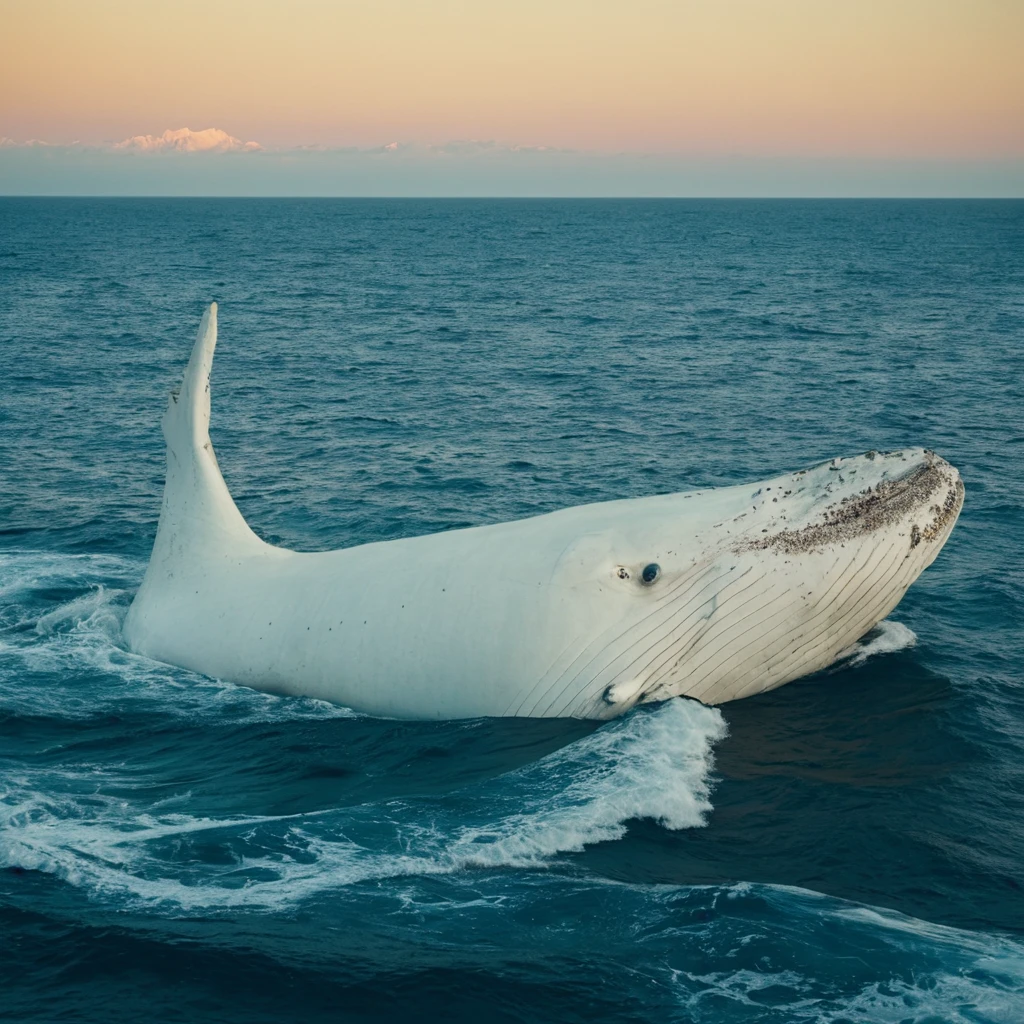 Pisces Zodiac Zign, a huge white whale is the focal point of the picture — работа пользователя Бескрайний Космос