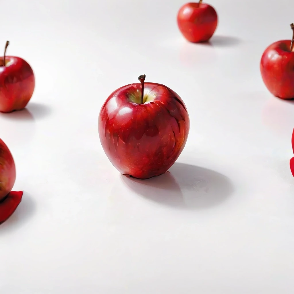 a red apple on a white table — работа пользователя Эффектная Сфера