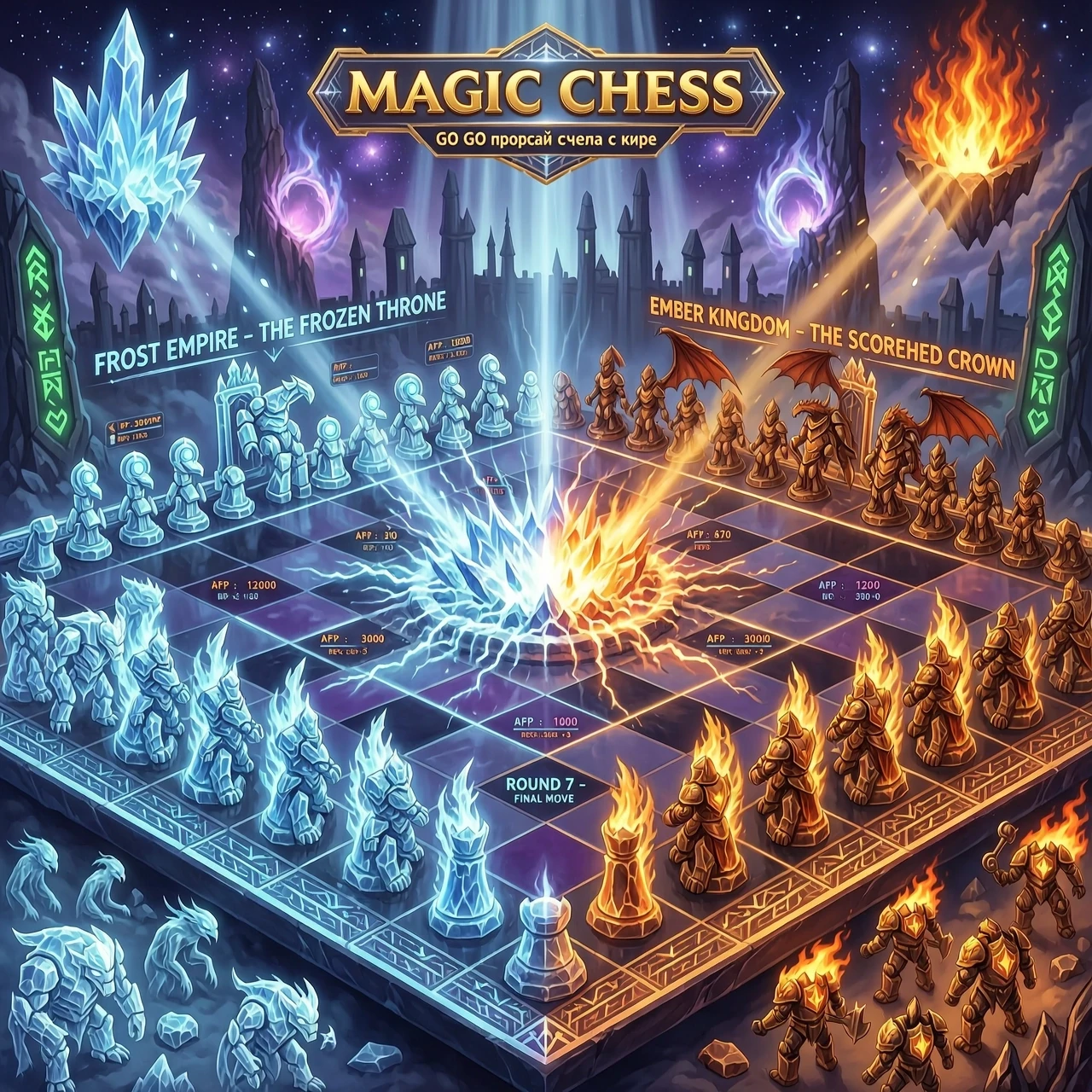 Magic Chess GO GO игровая сцена с игры — работа пользователя Магнитный Темномант