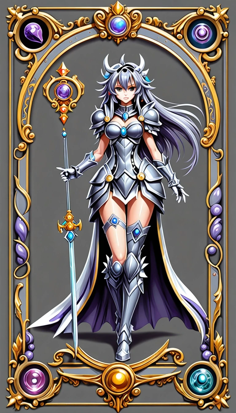 character sheet Grey background, Neptunia — работа пользователя Яростный Иней