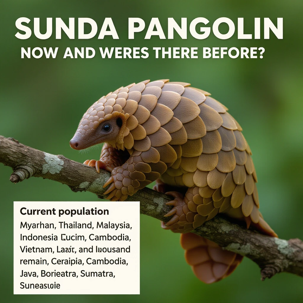 Плакат: Sunda Pangolin (Яванский панголин) 📍 Место жительства Ареал: Юго-Восточная Азия — Мьянма, Таиланд, Малайзия, Индонезия, Вьетнам, Лаос, Камбоджа, Сингапур, Борнео,…