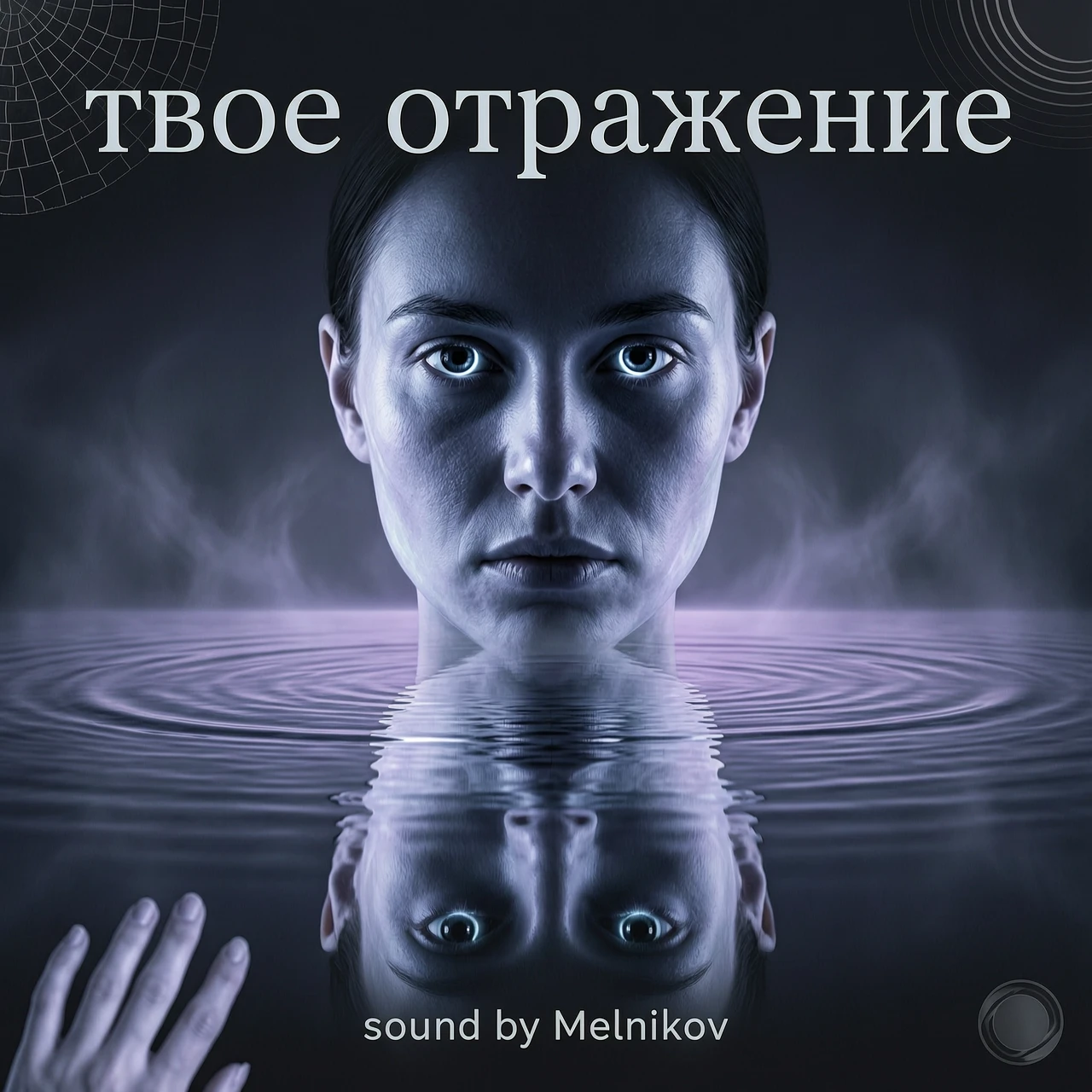 обложка на трек с названием твое отражение внизу должно быть написано sound by Melnikov без каких либо других слов !!! — работа пользователя Ночная Дриада