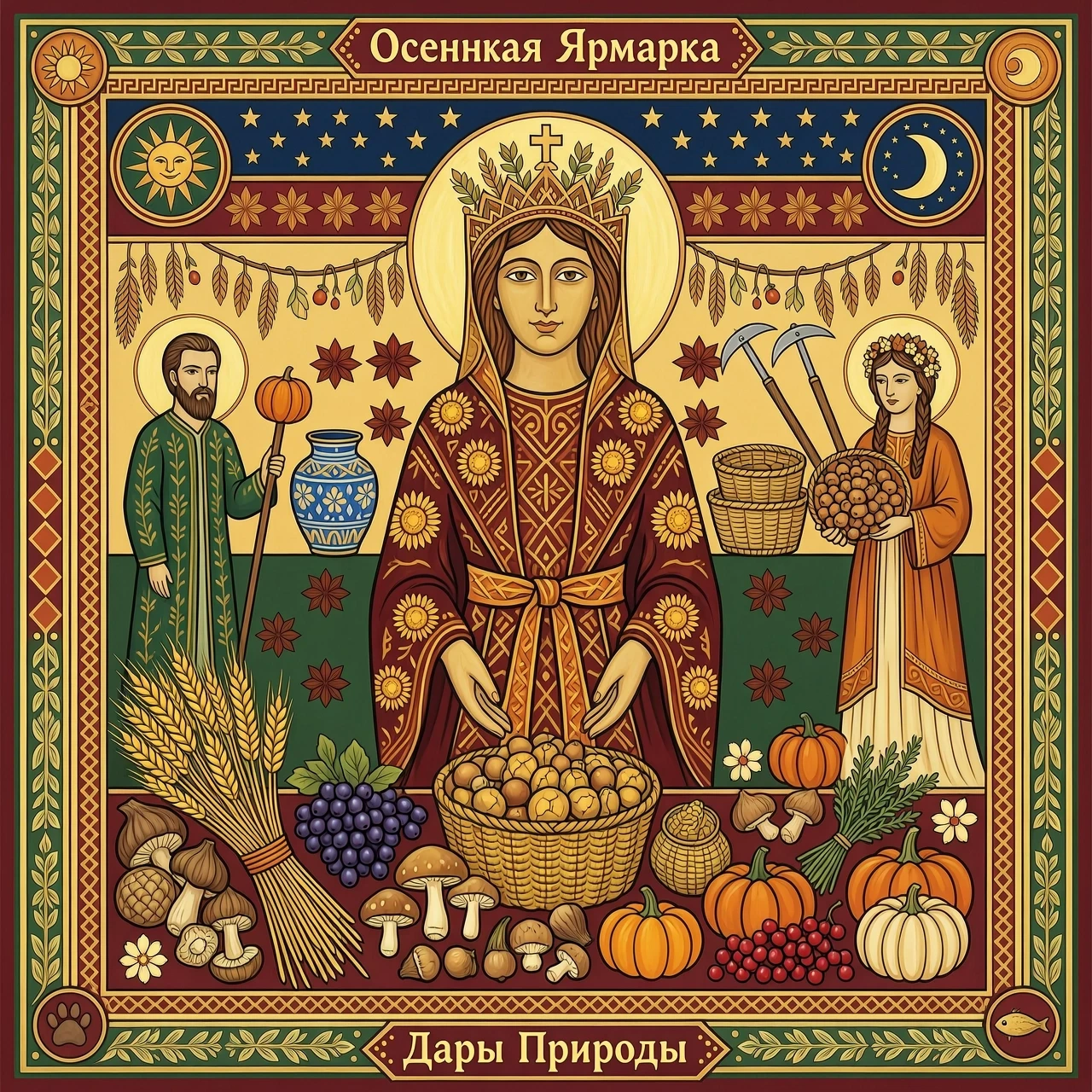 Изобрази Подделку-композицию из даров природы на осеннюю ярмарку — работа пользователя Бесконечный Светлячок