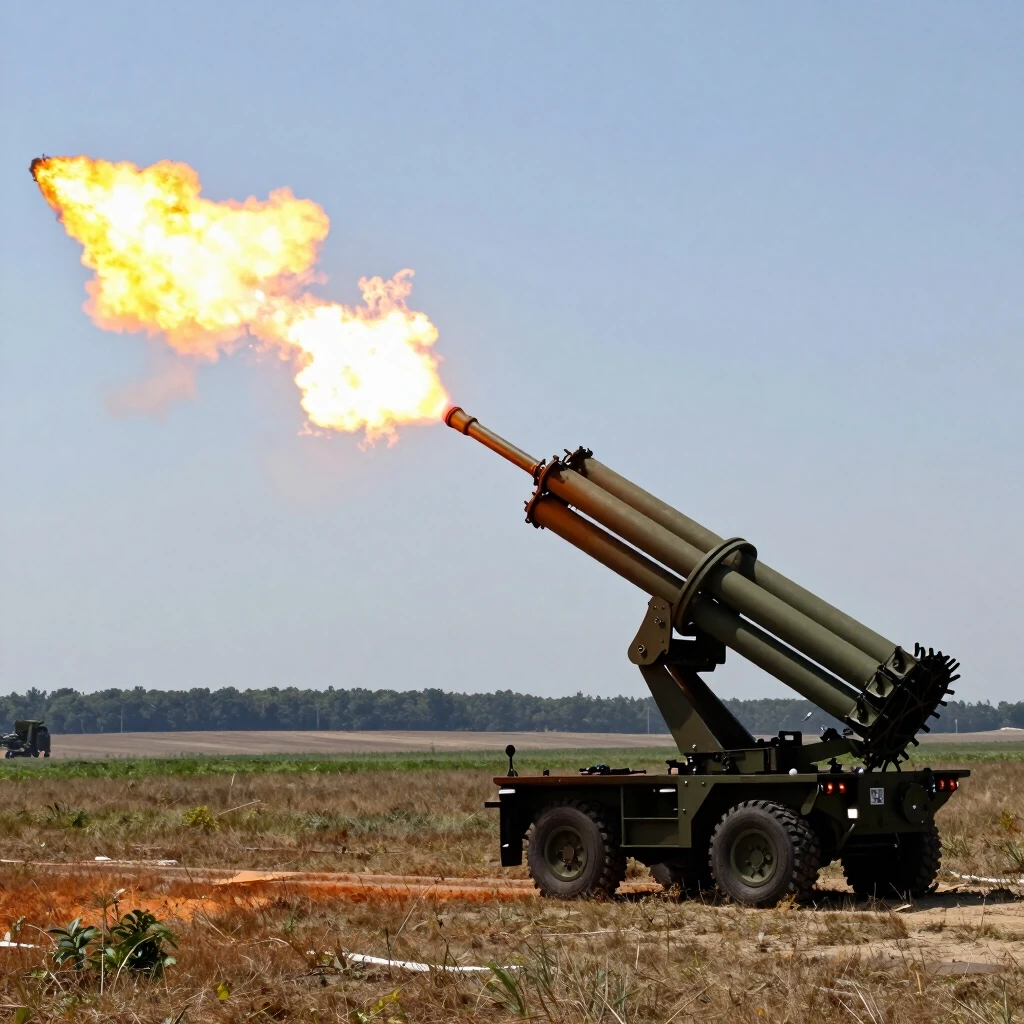 Standing in the field in summer, HIMARS are firing — работа пользователя Сверхновая Секунда