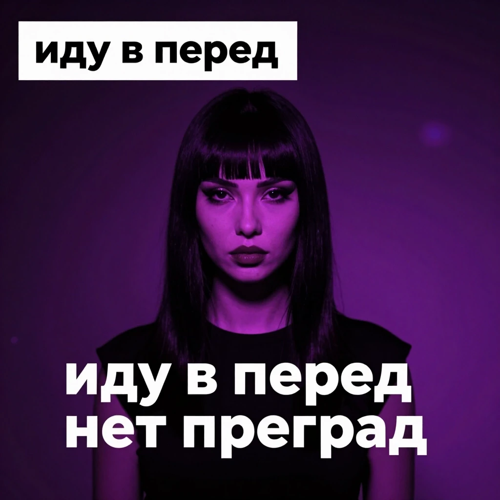 Обложка для трека в стиле техно. похуистический стиль "иду в перед нет преград" — работа пользователя Неземная Трансмутация