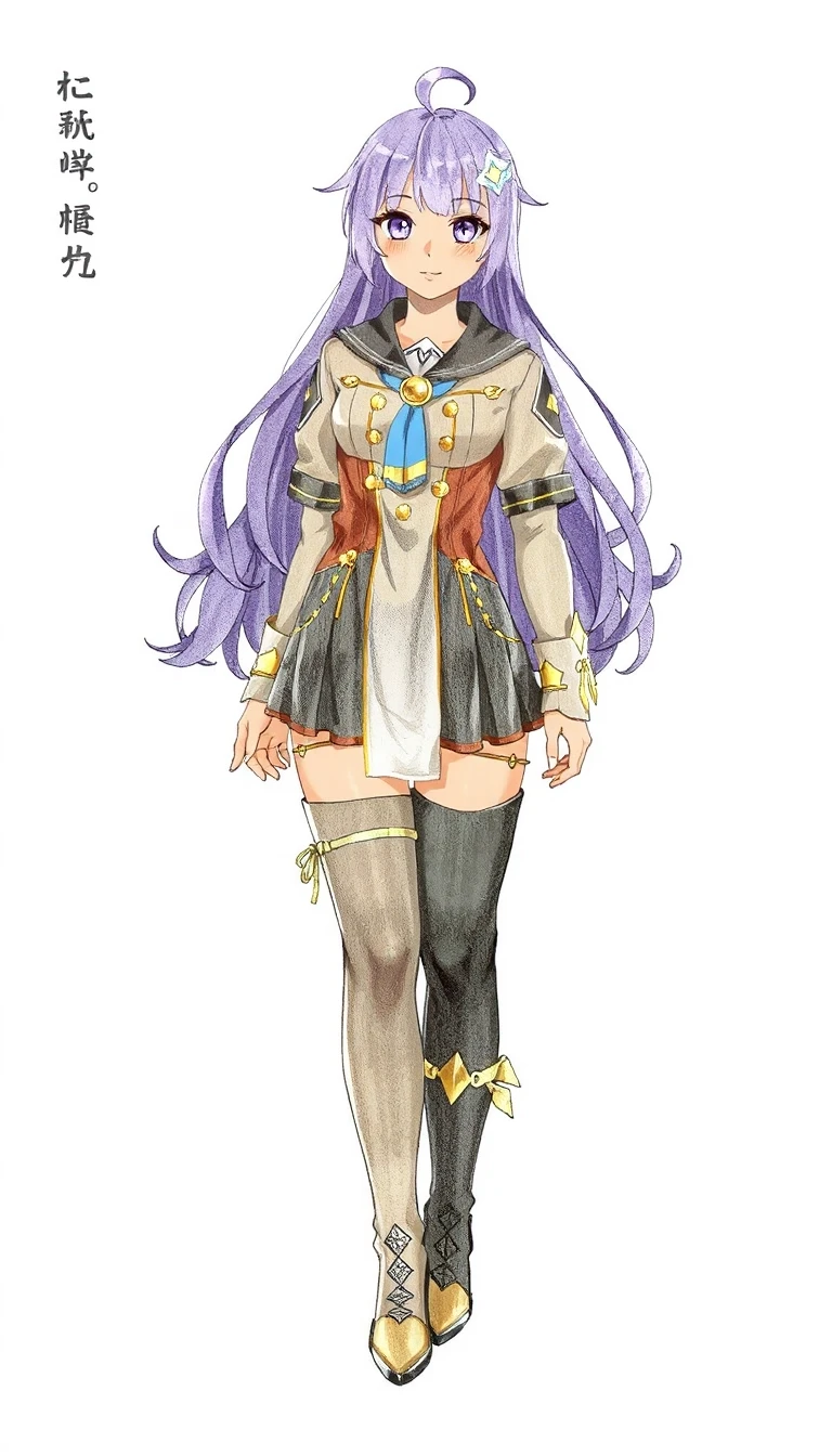 character sheet, general view. Grey background, lait, Neptunia-woman — работа пользователя Яростный Иней