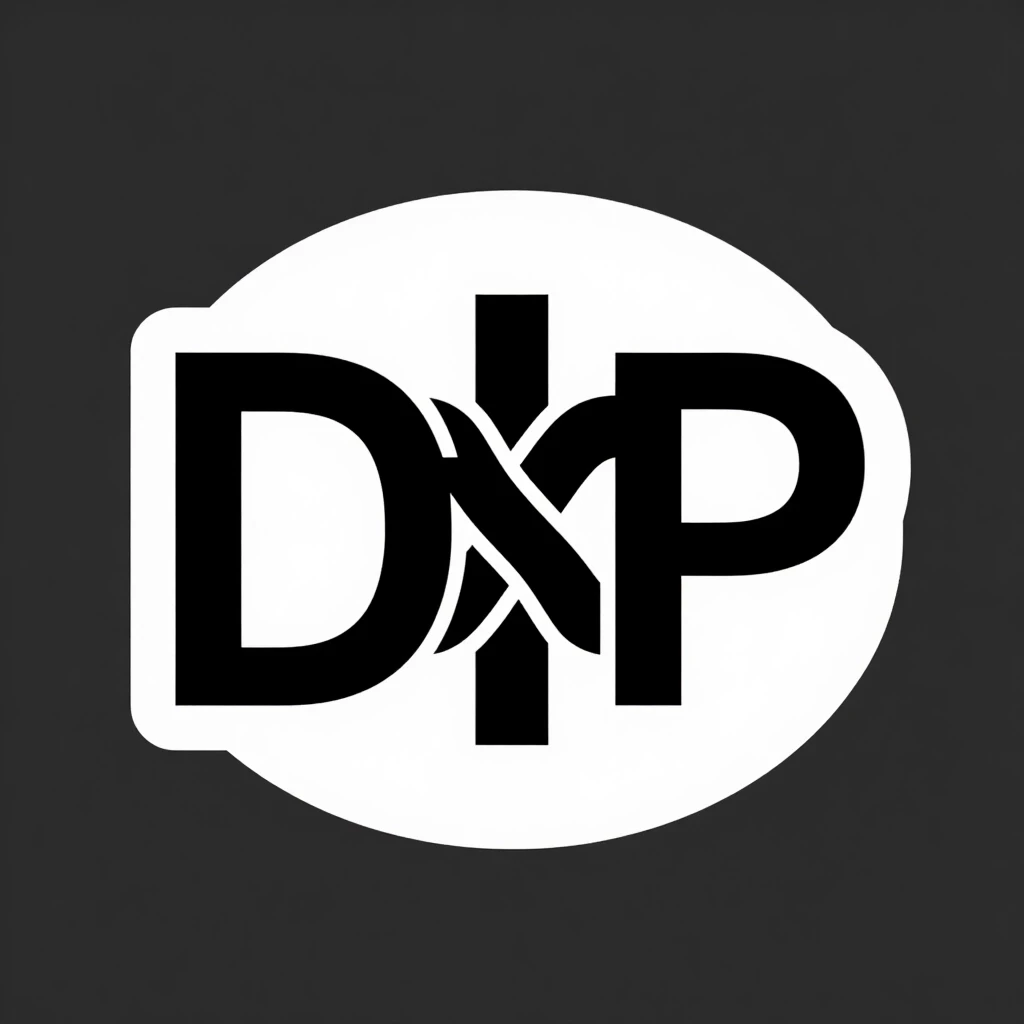 СДелай логотип в виде узла соеденив две буквы D и P — работа пользователя Соблазнительная Рифма