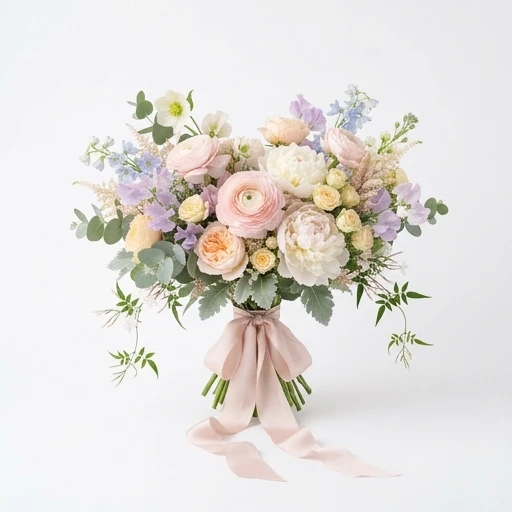 create a realistic photo, an exclusive expensive, unusual bouquet of flowers, pastel colors. The photo quality is high, with a resolution of 300 dpi. The photo was taken in a…