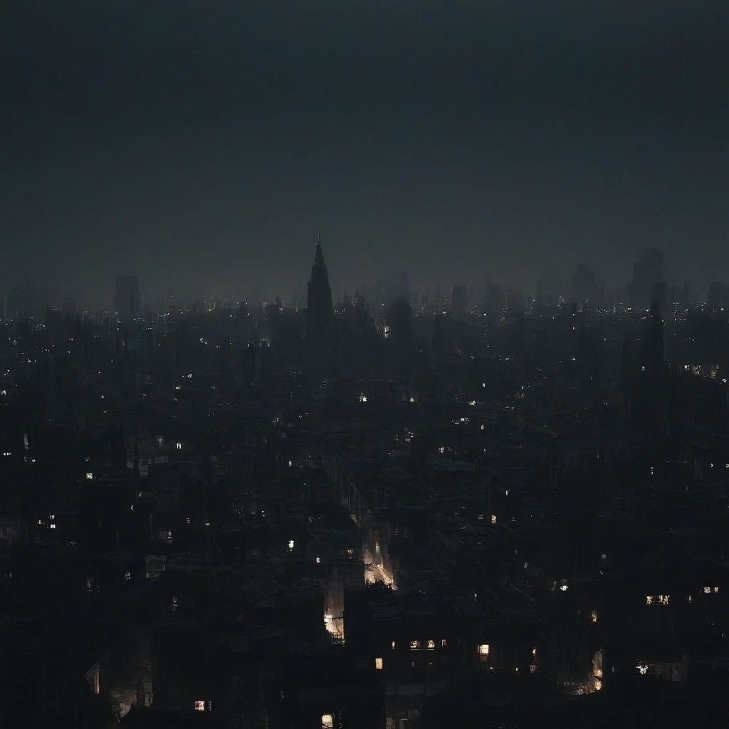 dark city and a small heartbeat on the top — работа пользователя Могущественная Тьма