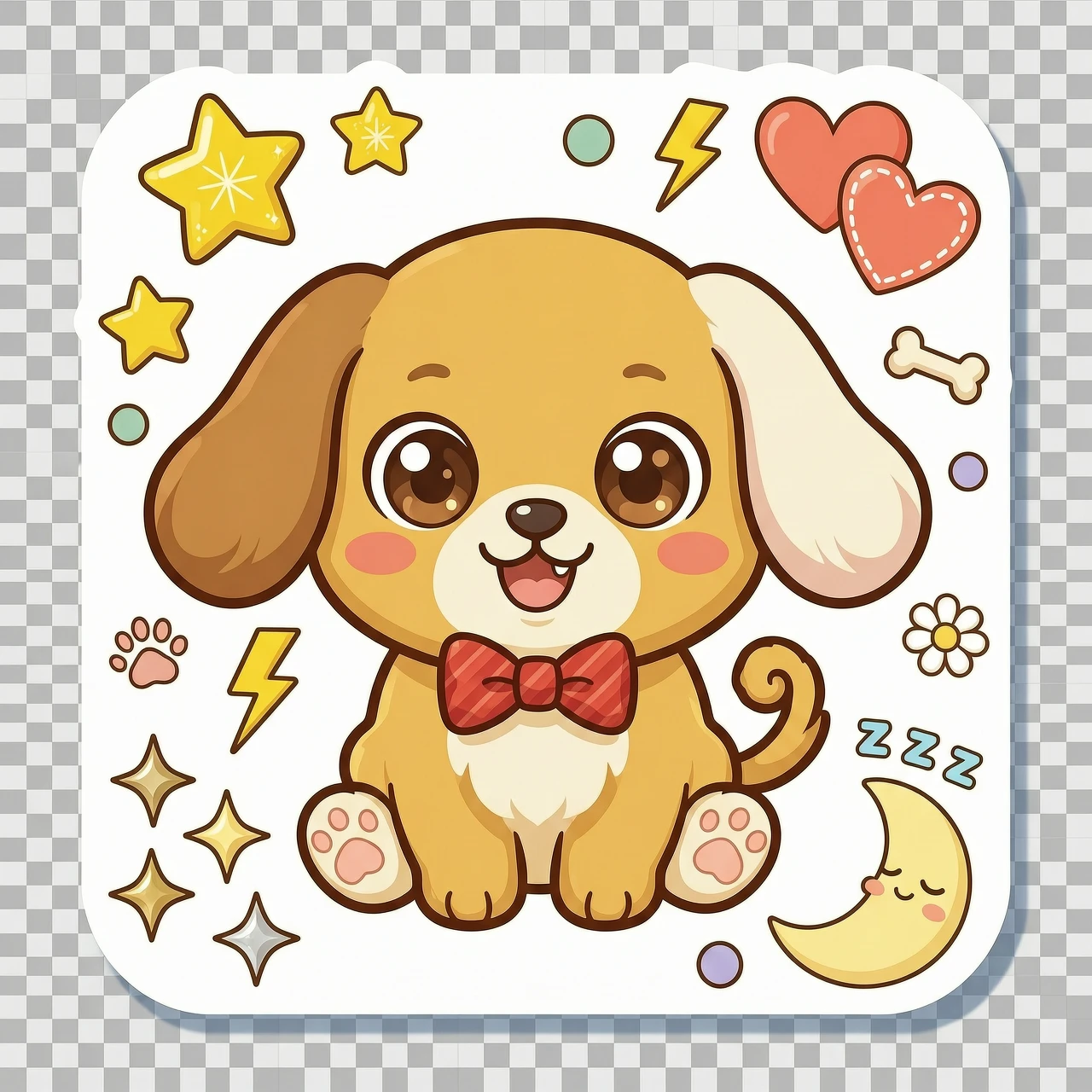 sticker dog — работа пользователя Неоновый Кристалл
